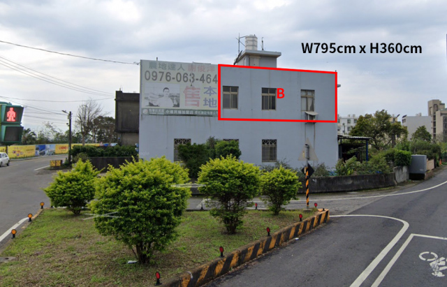 青埔聖德路一段外牆廣告-B面